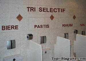 tri sélectif aux toilettes